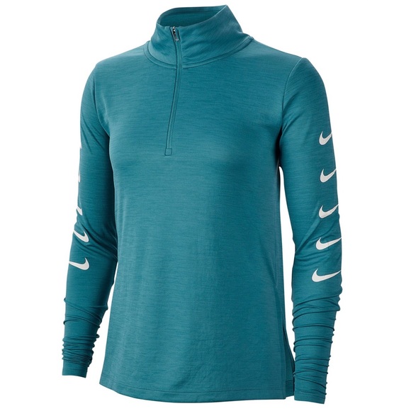 half zip running top